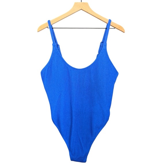 NWT Wild Fable Vibrant Blue One-Piece Swimsuit - Picture 1 of 5